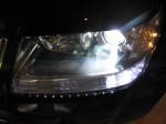 エスクードのHIDフォグランプとLEDポジション球施工 施工完了写真です。かなりいい感じです。
