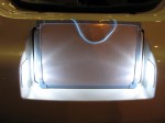 ニュービートルのLED交球とフットランプLED施工 完成写真です。マッチロになりました。ナンバー灯は抵抗無しですが警告灯は出ませんでした。