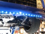 ライフDIVAのアンダーイルミ施工(レインボーLEDテープ) いきなりですがまずフロントにテープを貼り付けて点灯試験を行ったところです。この時点で商品に問題がないことを確認しておきます。