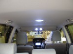 プリウスαのHIDヘッドライト・フォグランプ・LED施工 室内球は表面のカバーを外して電球を交換します。パネルタイプの商品なので適当な位置に固定します。