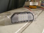プレサージュ後期型 LEDライセンス球交換 図ったようにぴったりサイズでした。