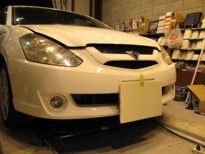 T240WカルディナのヘッドライトHID交換