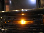 200系ハイゼットのエアコンパネルLED取付施工 ノーマルは電球1個で全部を照らしています。