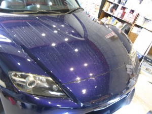 RX-8のアクリルナンバープレート取付
