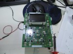 VOXYのLED打ち替えとウィンカーLED交換 エアコンパネルの打ち替えです。文字は白色、インジケータは青、一部赤色を使って液晶との相性を合わせました。