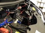 アルファードのデュアルカラーウィンポジ施工 ダブル球用のソケットを追加しました。ソケットは加工せずにそのまま取付OKでした。ウィンカーラインには抵抗を取り付けました。