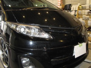エスティマのアイシャドウとイカリング施工