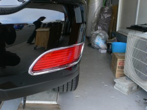ハリアーのエンブレムLED加工とリフレクターLED取付