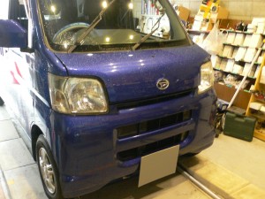 ハイゼットカーゴのメータパネル打ち替えとヘッドライト交換