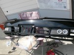 FY33型シーマのダブルプロジェクターフォグHID施工 フォグは取り外せるように施工しています。