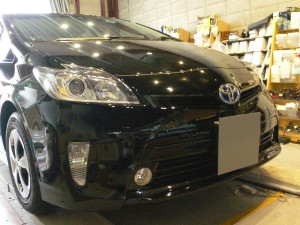 30系プリウスのエアコンパネルのLED打ち替え作業