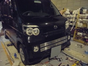 ハイゼットカーゴのアトレー（改）施工