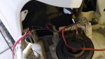 バモスのバルカンLEDフォグランプ取付 スモール連動のためヘッドライトに入っているポジションから分岐させました。バルカンとバンパーに隙間が結構できるため、リングLEDをウィンカー連動で取り付けしています。