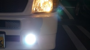 バモスのバルカンLEDフォグランプ取付