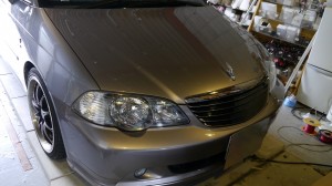オデッセイのアンダースポットLED施工