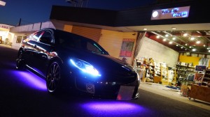 アテンザのアンダーイルミテープLED施工