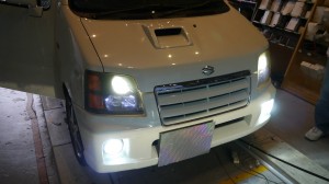 ワゴンR　MC21　RRのHIDフォグ施工