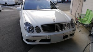 Mercedes AMGのフォグランプHID交換