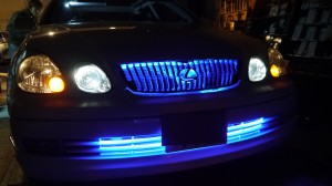 アリストのグリルイルミ追加と室内灯全LED化