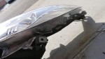  淵の部分にLEDテープを貼り付けていきます。使った商品は60cmの1cm間隔側面発光です。3本使用しました。 