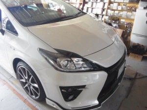 G’sプリウスのエアコンパネル周り打ち替え作業