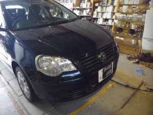 9N後期型POLOのウィンカーLED化施工