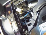 N-BOXのフットイルミと室内灯LEDとシフトゲートイルミ施工 電源を確保できたらあらかじめ空いている穴にソケットを差し込んで終了。簡単にイルミを追加できます。