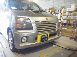 ワゴンR RRのヘッドライトHID施工