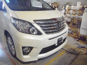 アルファードのデュアルウィンカーと室内灯LED・フォグHID