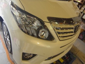 ２０系アルファードのウィンカーミラー交換（持込）