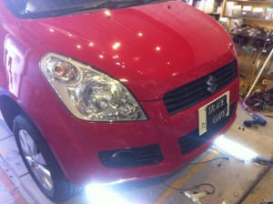 スプラッシュのhidフォグランプ