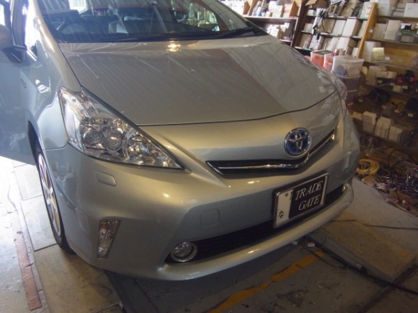 プリウスアルファーのエアコンパネル他スイッチのLED打ち替え プリウスアルファーのエアコンパネル他スイッチのLED打ち替え