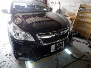 新型レガシィの車速ロックの取付