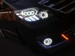 オデッセイのアンダーイルミ(レインボーカラー)施工 以前取り付けしていただいたデイライトをアンバーに変更しました。当初ウィンカーポジション機能を取り付けしましたが、発熱量が多いためウィンカーのみの機能に調整しました。