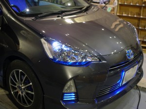 アクアの温度調整リングのLEDバックライトの追加