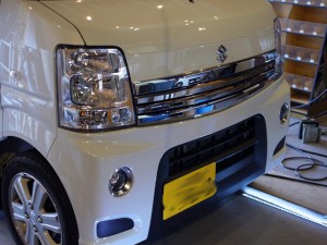 新型エブリィのフォグランプHIDとポジション・ライセンスLED