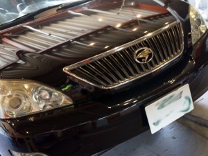 ハリアーの室内灯全LED化とフットランプイルミ施工