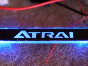 スカッフプレート製作