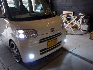 タントのミラーウィンカーのウィンポジ化