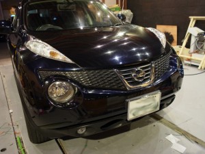 ジュークのHIDヘッドライトとフォグライトコンバート