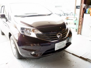 日産新型「ノート」のフォグHID化と室内灯LED化