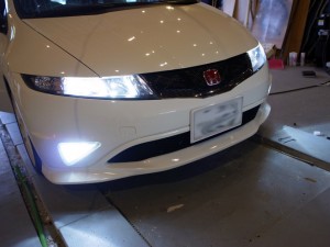 逆輸入シビックの室内灯LED