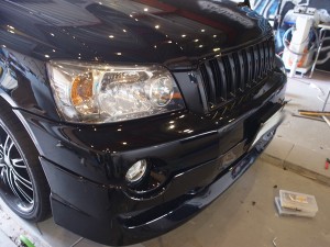 ヴァンガードのフットイルミ施工