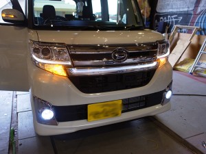 新型タントの室内灯とウィンカーLED化