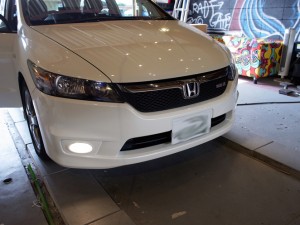 ストリームのフォグHIDと室内灯LED化