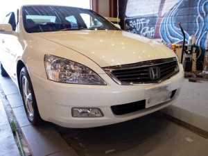 インスパイアのエアコンパネル等の全LED打ち替え作業
