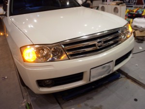 Y34グロリアのウィンカー爆光とバック球LED