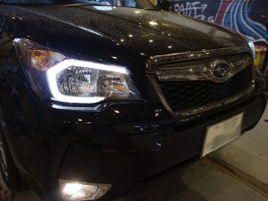 新型フォレスターの室内灯LED交換
