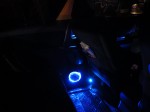 アルファードの室内装飾イルミ施工とVanlenti製ミラーウィンカーの取り付け スピーカーリング・小物入れ2箇所・ドリンクホルダー・インナーハンドルにLEDを取り付け、リアのスライドドアも同様に施工