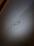 新商品紹介!!埋め込み式のダウンライト まずは施工場所に下書きをします。